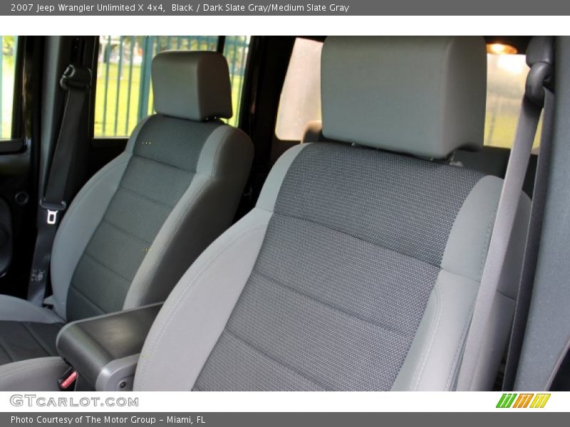 Black / Dark Slate Gray/Medium Slate Gray 2007 Jeep Wrangler Unlimited X 4x4
