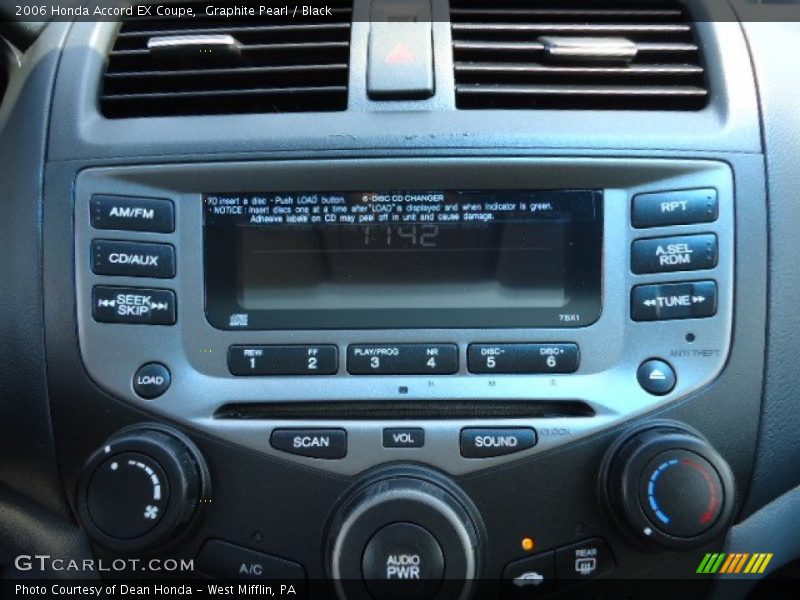 Graphite Pearl / Black 2006 Honda Accord EX Coupe