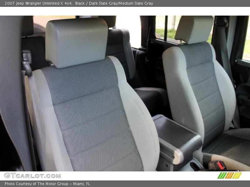 Black / Dark Slate Gray/Medium Slate Gray 2007 Jeep Wrangler Unlimited X 4x4