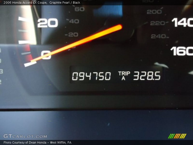 Graphite Pearl / Black 2006 Honda Accord EX Coupe