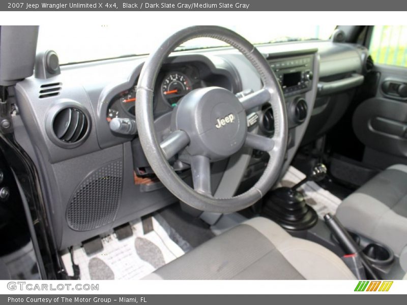 Black / Dark Slate Gray/Medium Slate Gray 2007 Jeep Wrangler Unlimited X 4x4