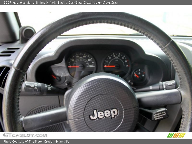 Black / Dark Slate Gray/Medium Slate Gray 2007 Jeep Wrangler Unlimited X 4x4