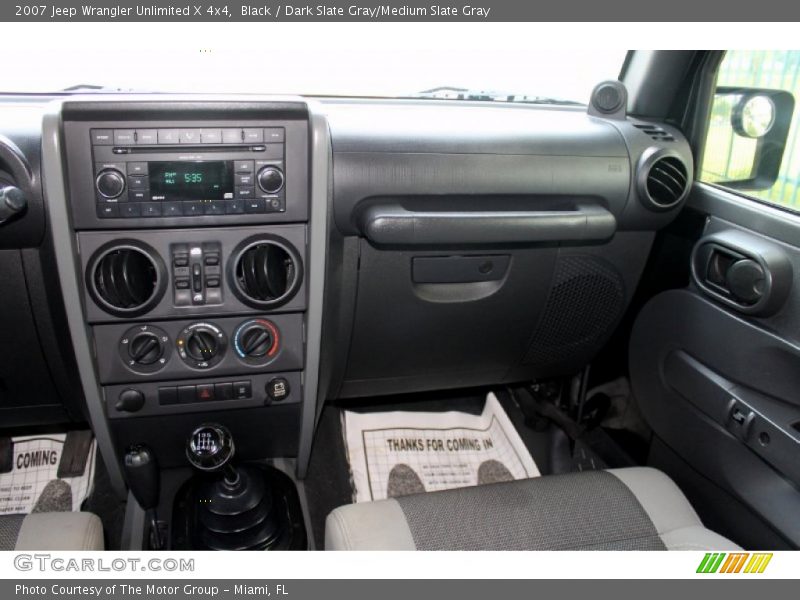 Black / Dark Slate Gray/Medium Slate Gray 2007 Jeep Wrangler Unlimited X 4x4