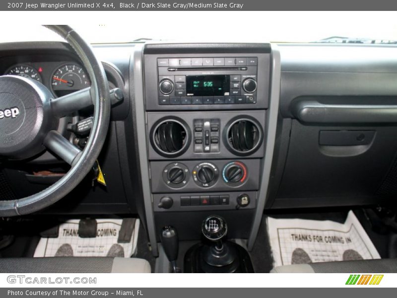 Black / Dark Slate Gray/Medium Slate Gray 2007 Jeep Wrangler Unlimited X 4x4