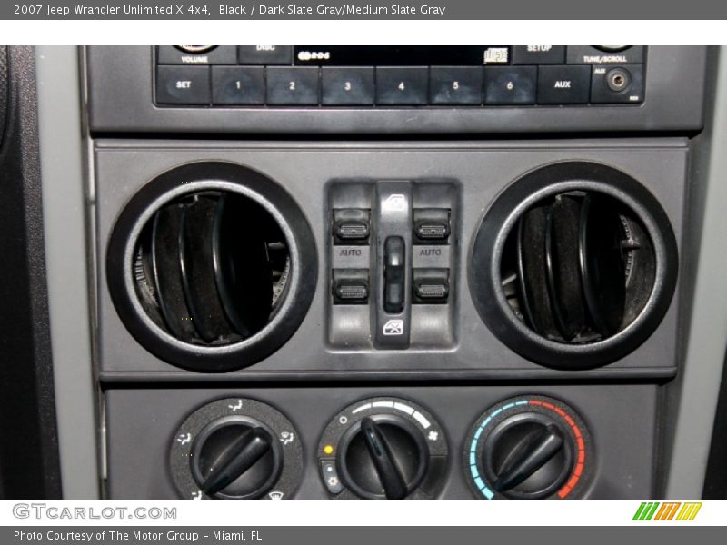Black / Dark Slate Gray/Medium Slate Gray 2007 Jeep Wrangler Unlimited X 4x4