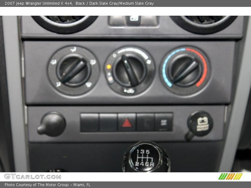 Black / Dark Slate Gray/Medium Slate Gray 2007 Jeep Wrangler Unlimited X 4x4