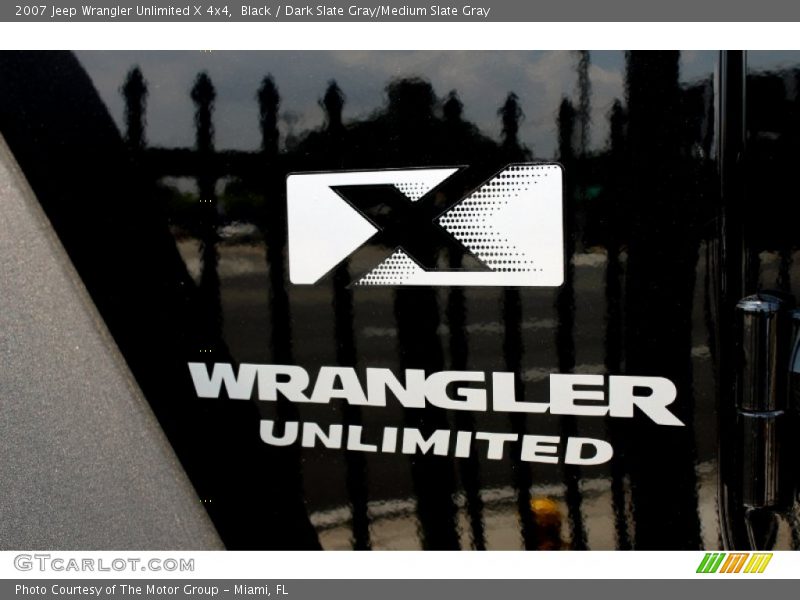 Black / Dark Slate Gray/Medium Slate Gray 2007 Jeep Wrangler Unlimited X 4x4