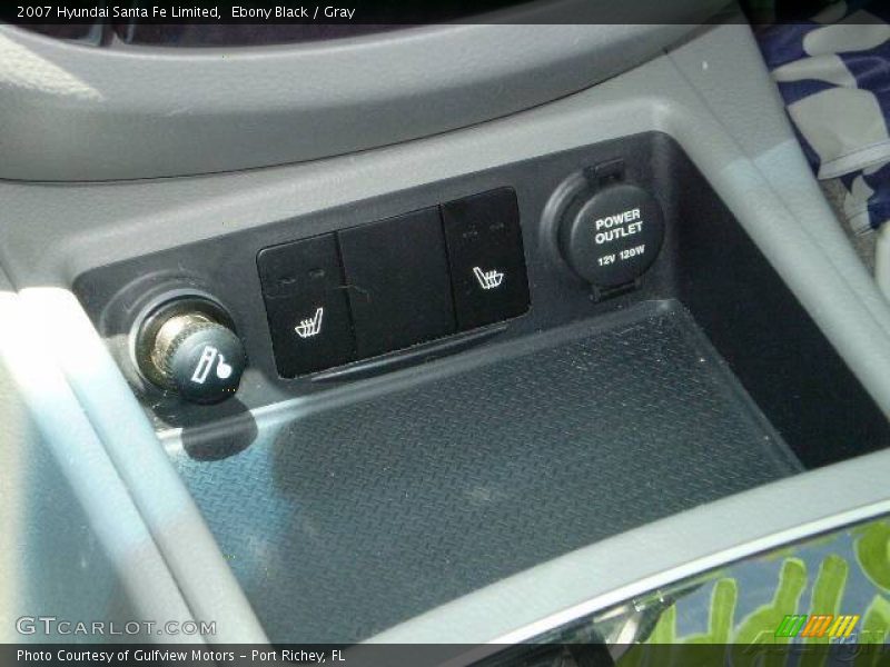 Ebony Black / Gray 2007 Hyundai Santa Fe Limited