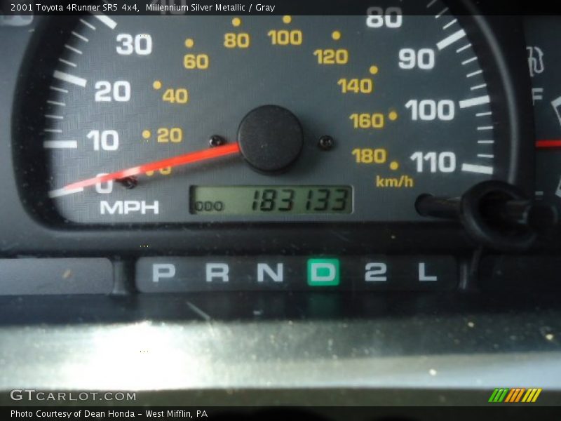 Millennium Silver Metallic / Gray 2001 Toyota 4Runner SR5 4x4