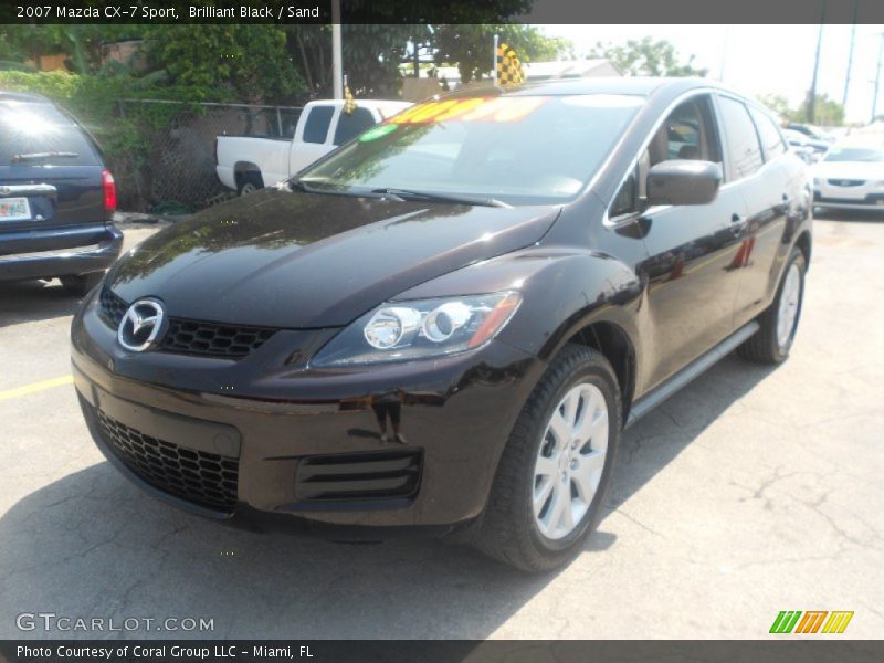 Brilliant Black / Sand 2007 Mazda CX-7 Sport