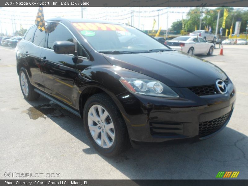 Brilliant Black / Sand 2007 Mazda CX-7 Sport