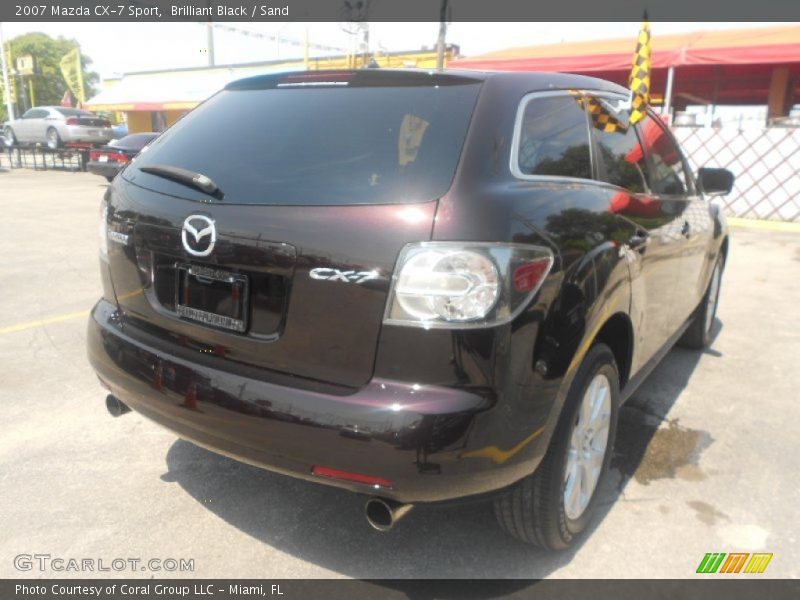 Brilliant Black / Sand 2007 Mazda CX-7 Sport