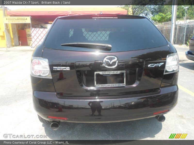 Brilliant Black / Sand 2007 Mazda CX-7 Sport