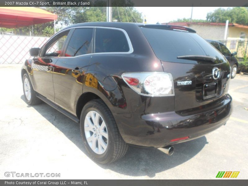 Brilliant Black / Sand 2007 Mazda CX-7 Sport