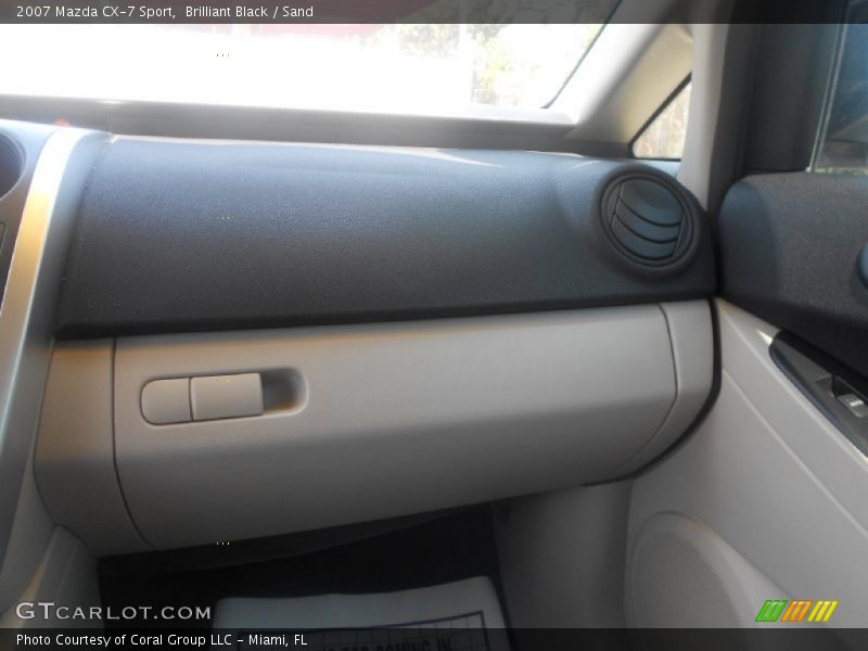 Brilliant Black / Sand 2007 Mazda CX-7 Sport