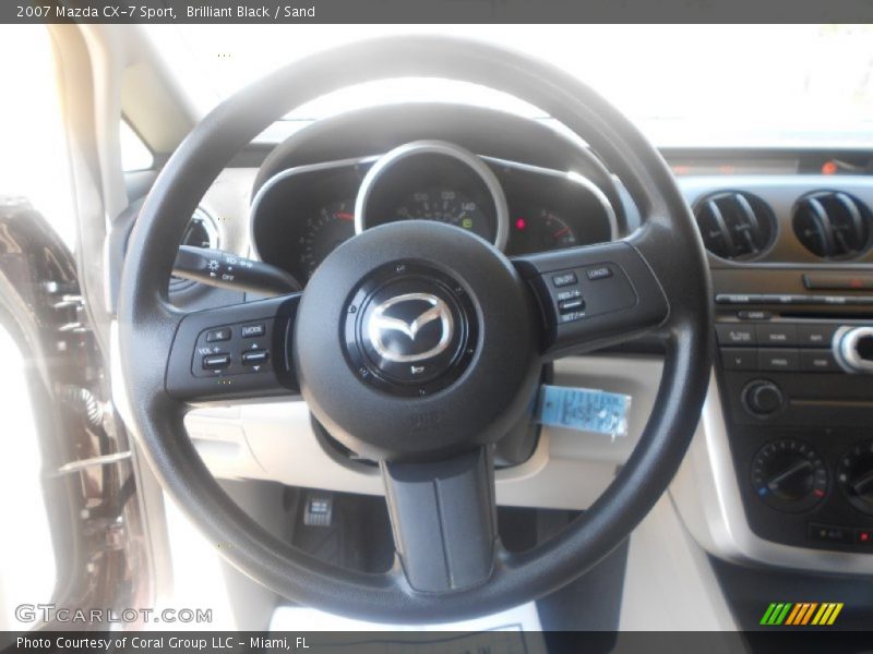 Brilliant Black / Sand 2007 Mazda CX-7 Sport