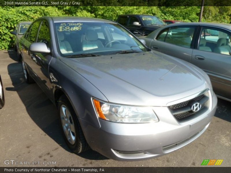 Steel Gray / Gray 2008 Hyundai Sonata GLS