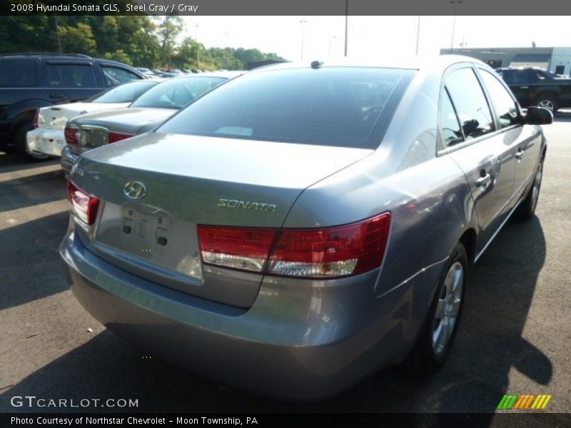 Steel Gray / Gray 2008 Hyundai Sonata GLS