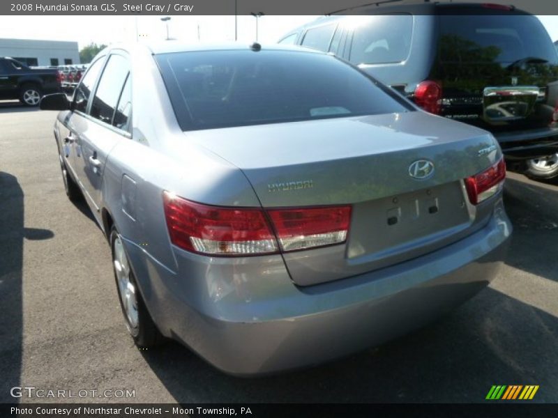 Steel Gray / Gray 2008 Hyundai Sonata GLS