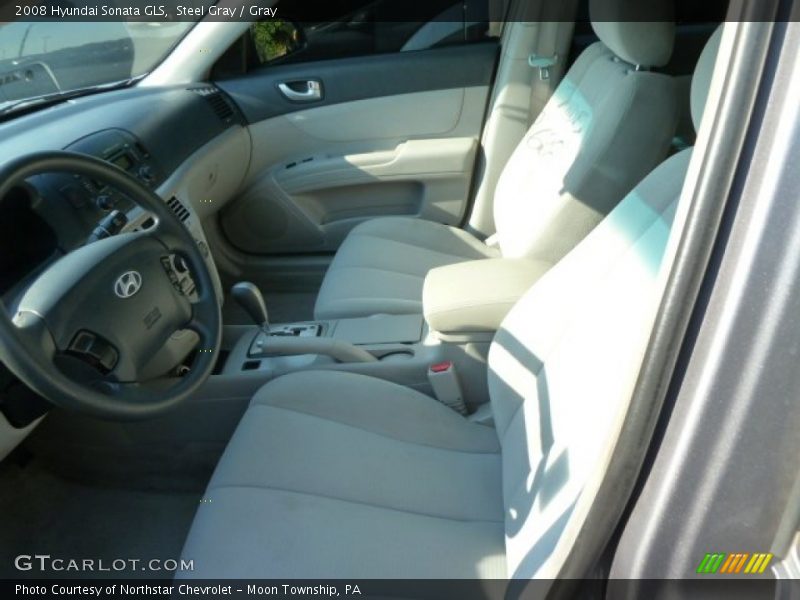 Steel Gray / Gray 2008 Hyundai Sonata GLS