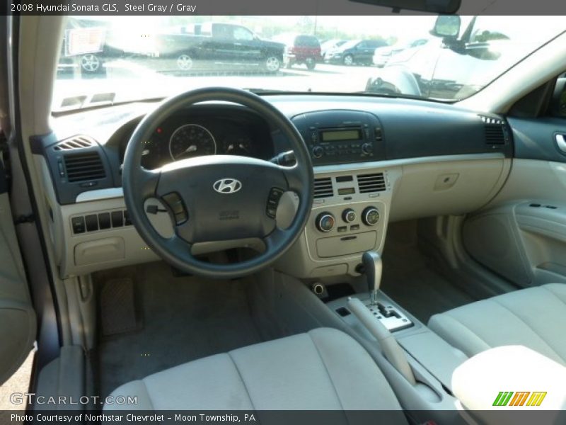 Steel Gray / Gray 2008 Hyundai Sonata GLS