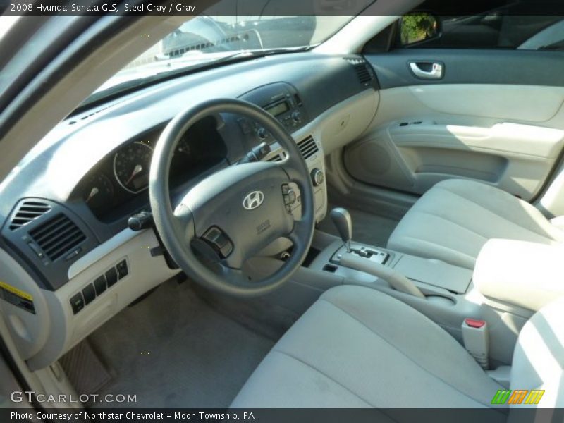 Steel Gray / Gray 2008 Hyundai Sonata GLS