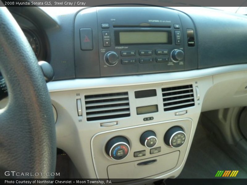 Steel Gray / Gray 2008 Hyundai Sonata GLS