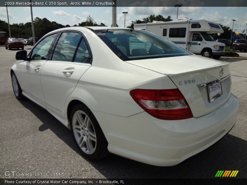 Arctic White / Grey/Black 2009 Mercedes-Benz C 350 Sport