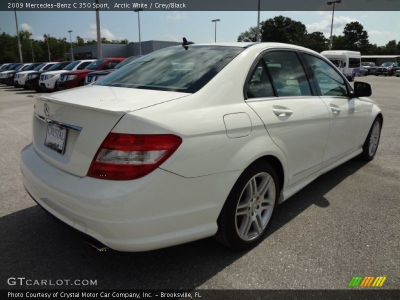 Arctic White / Grey/Black 2009 Mercedes-Benz C 350 Sport