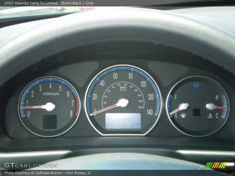 Ebony Black / Gray 2007 Hyundai Santa Fe Limited