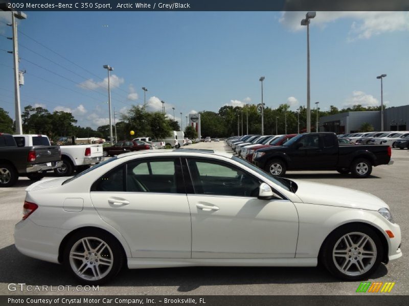 Arctic White / Grey/Black 2009 Mercedes-Benz C 350 Sport