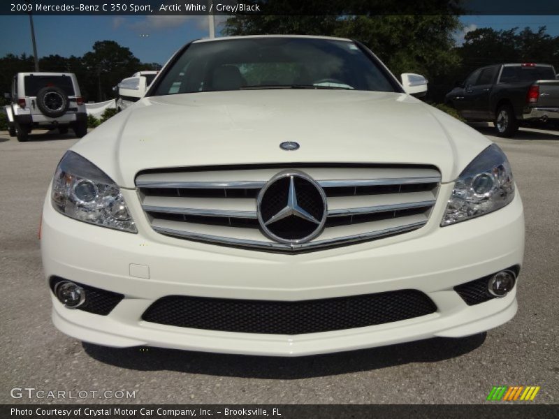 Arctic White / Grey/Black 2009 Mercedes-Benz C 350 Sport