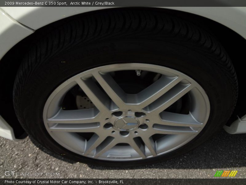 Arctic White / Grey/Black 2009 Mercedes-Benz C 350 Sport