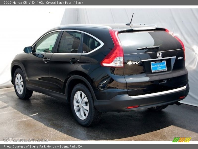Crystal Black Pearl / Black 2012 Honda CR-V EX 4WD