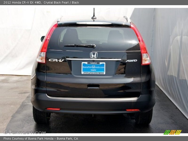 Crystal Black Pearl / Black 2012 Honda CR-V EX 4WD