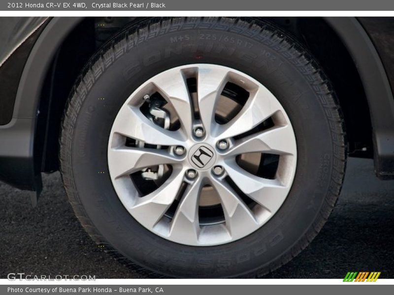 Crystal Black Pearl / Black 2012 Honda CR-V EX 4WD