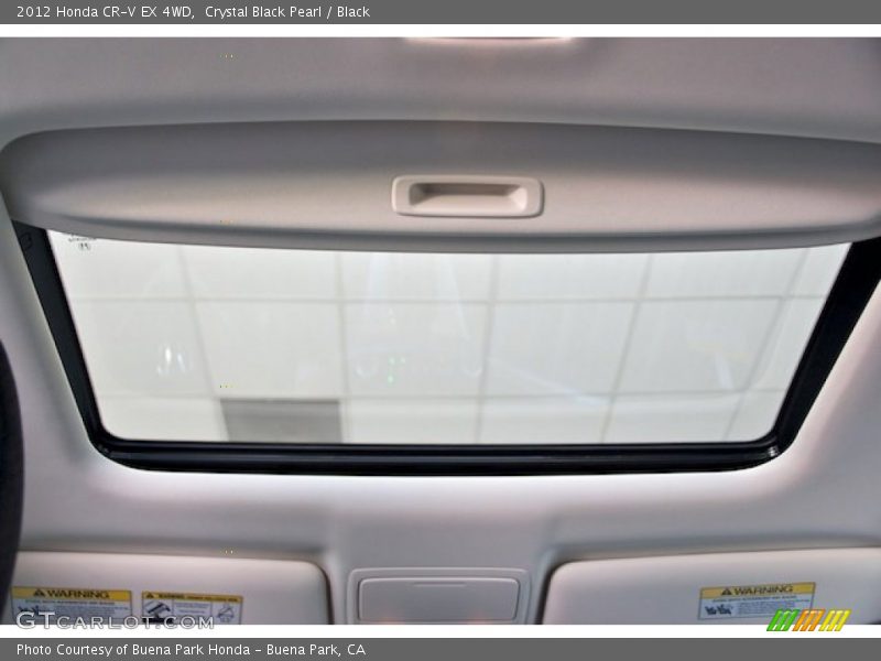 Crystal Black Pearl / Black 2012 Honda CR-V EX 4WD
