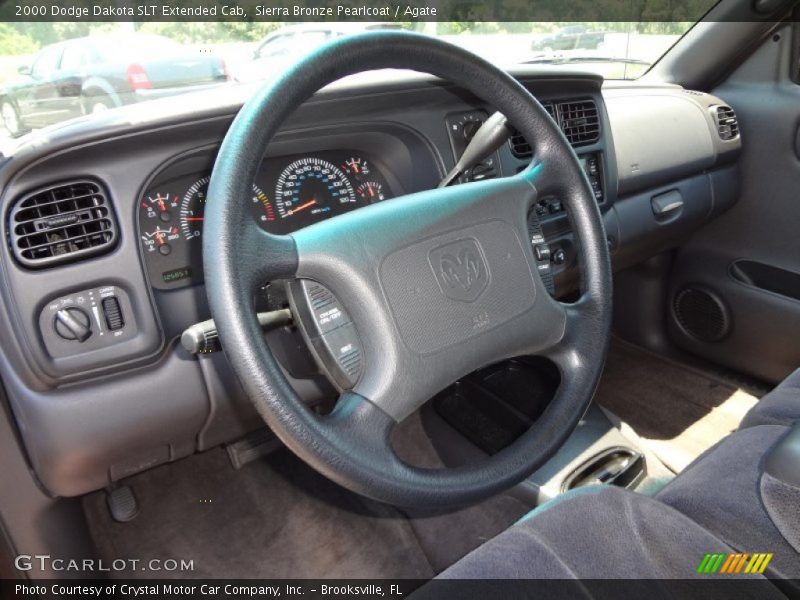 Sierra Bronze Pearlcoat / Agate 2000 Dodge Dakota SLT Extended Cab