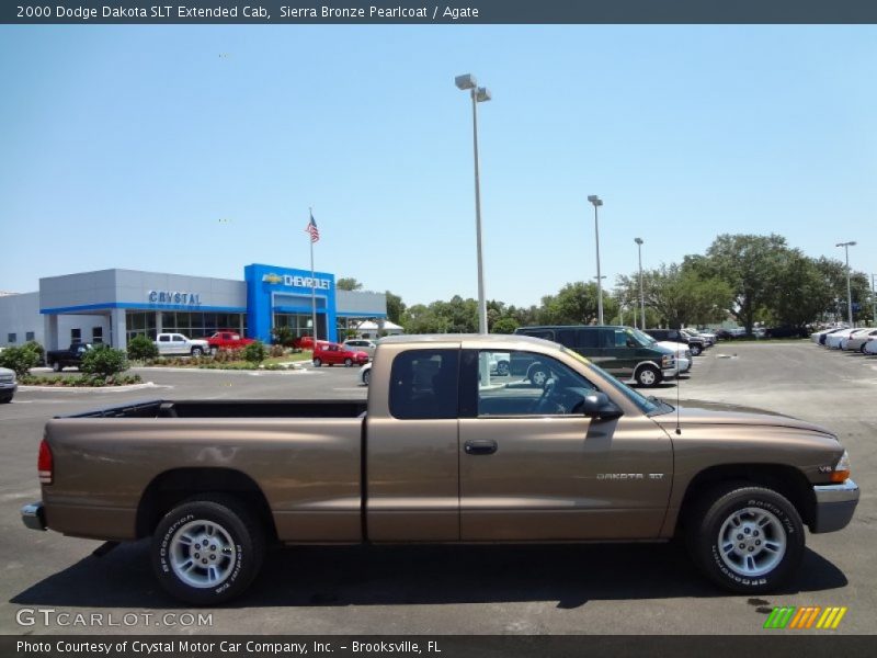 Sierra Bronze Pearlcoat / Agate 2000 Dodge Dakota SLT Extended Cab