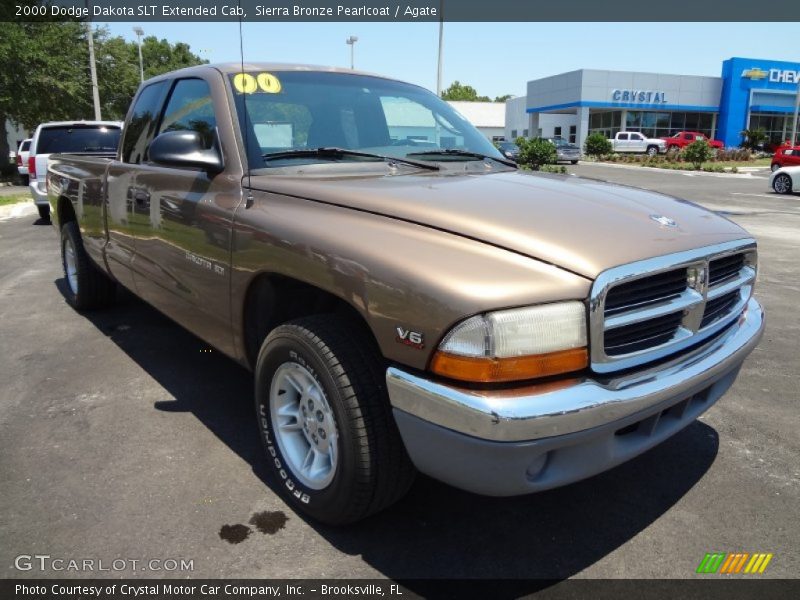 Sierra Bronze Pearlcoat / Agate 2000 Dodge Dakota SLT Extended Cab
