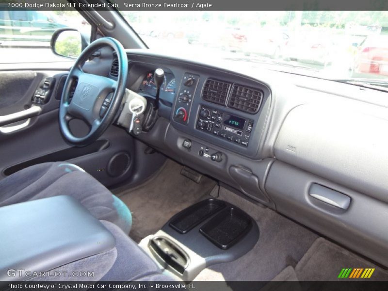 Sierra Bronze Pearlcoat / Agate 2000 Dodge Dakota SLT Extended Cab