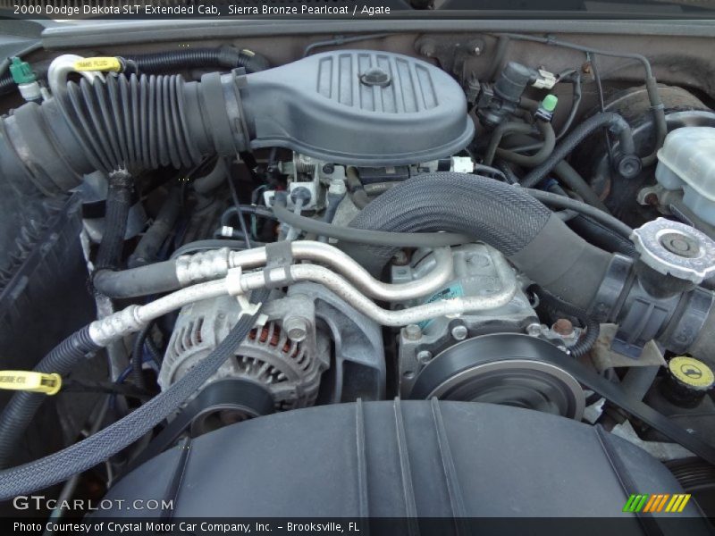 Sierra Bronze Pearlcoat / Agate 2000 Dodge Dakota SLT Extended Cab