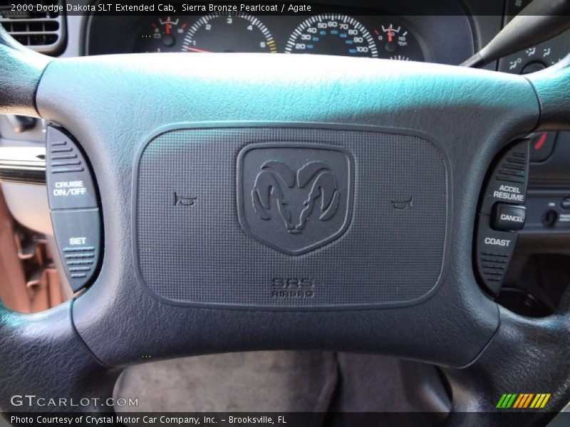 Sierra Bronze Pearlcoat / Agate 2000 Dodge Dakota SLT Extended Cab