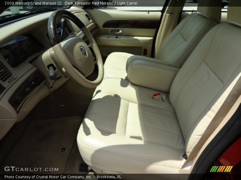 Dark Toreador Red Metallic / Light Camel 2009 Mercury Grand Marquis LS