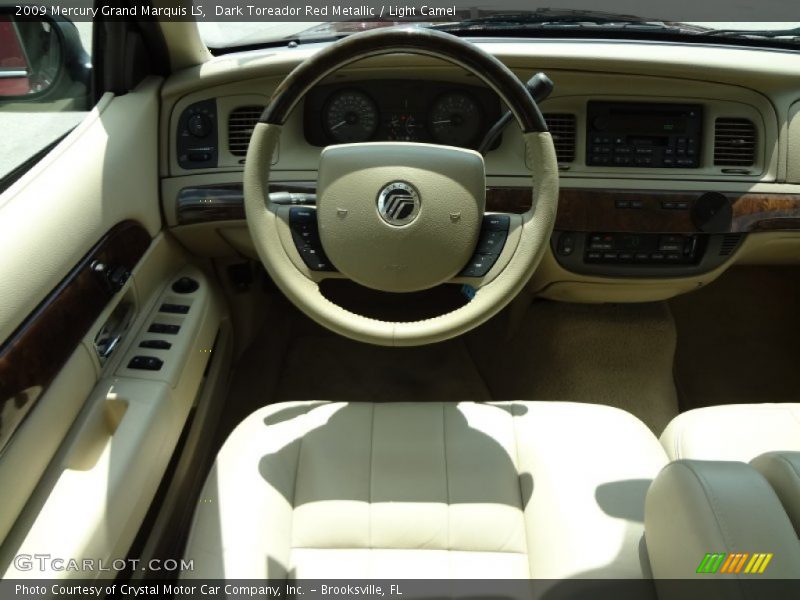 Dark Toreador Red Metallic / Light Camel 2009 Mercury Grand Marquis LS
