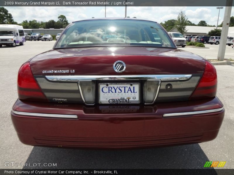 Dark Toreador Red Metallic / Light Camel 2009 Mercury Grand Marquis LS