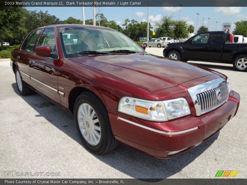 Dark Toreador Red Metallic / Light Camel 2009 Mercury Grand Marquis LS