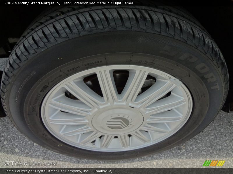 Dark Toreador Red Metallic / Light Camel 2009 Mercury Grand Marquis LS