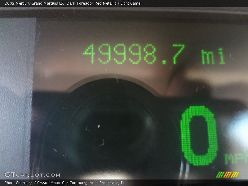 Dark Toreador Red Metallic / Light Camel 2009 Mercury Grand Marquis LS