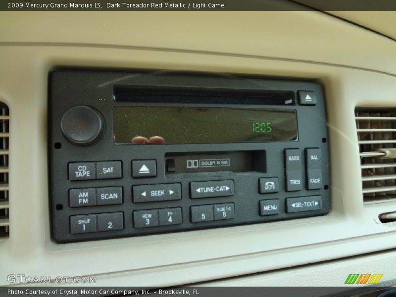 Dark Toreador Red Metallic / Light Camel 2009 Mercury Grand Marquis LS